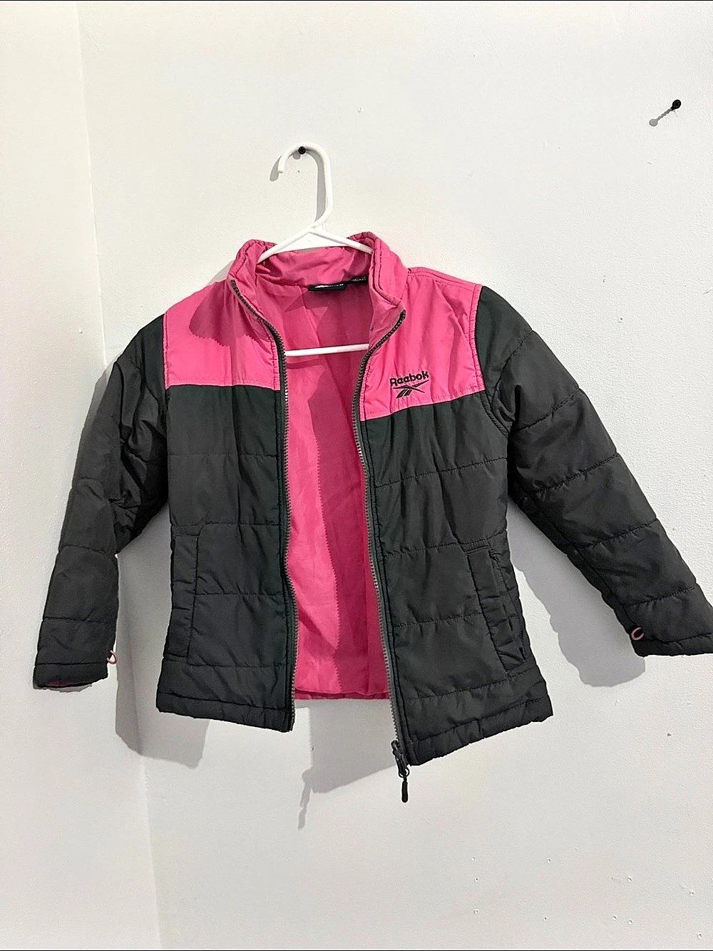 Reebok Girls Color Block Puffer Jacket Size 14/16